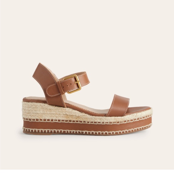 Boden Shoes - Boden Brown Platform Espadrille Sandals